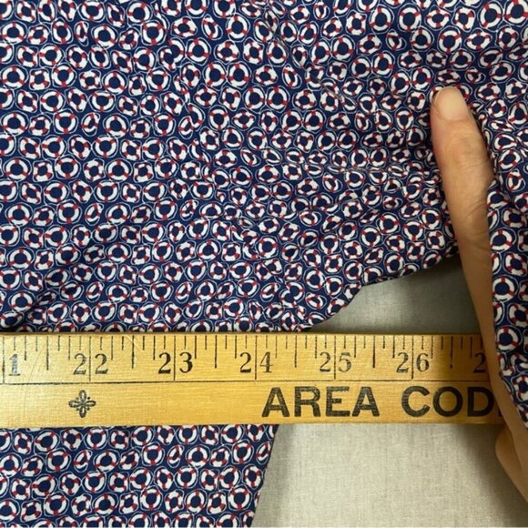 Paul & Shark Yatchting Lifebuoy Pattern Short sleeve button up shirt Sz XL - Picture 10 of 11